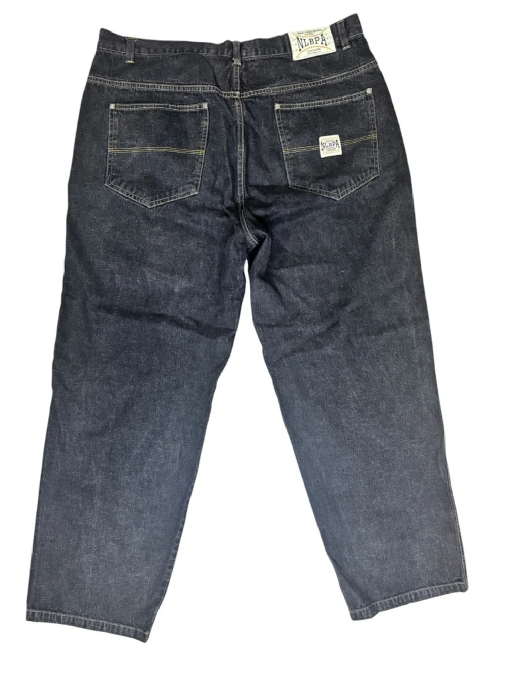 Negro League Baseball Players Association VTG Denim Patched Jeans 38x34 - Picture 2 of 10